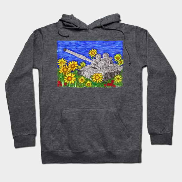 Slava Ukraini - Stop the Invasion Hoodie by Christopher's Doodles